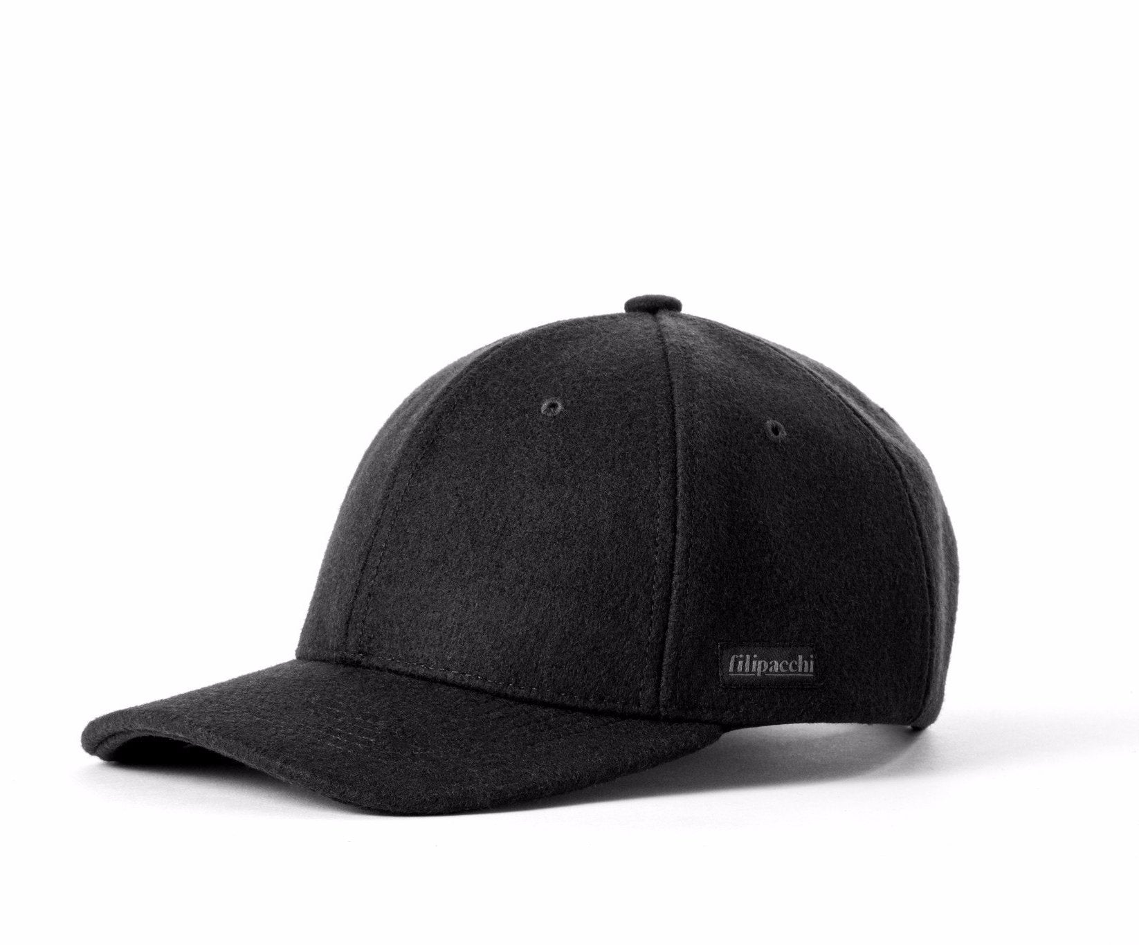 Filipacchi Wool Baseball Cap - Black