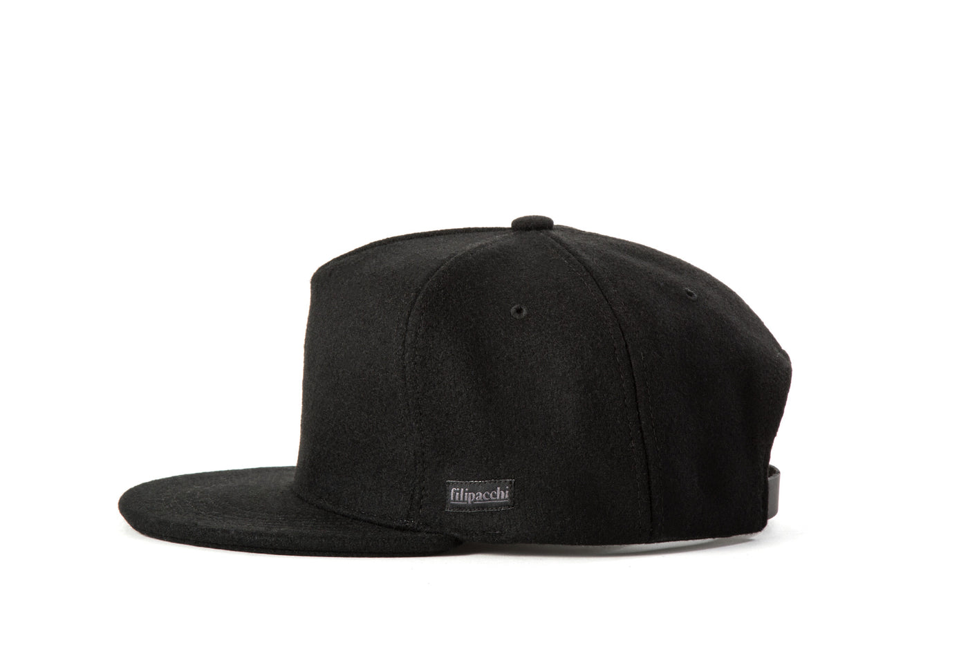 Filipacchi Black Wool Trucker Hat