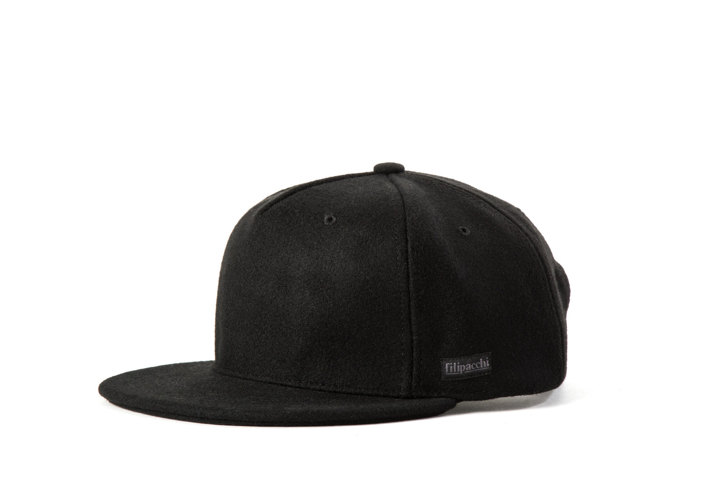 Filipacchi Black Wool Trucker Hat