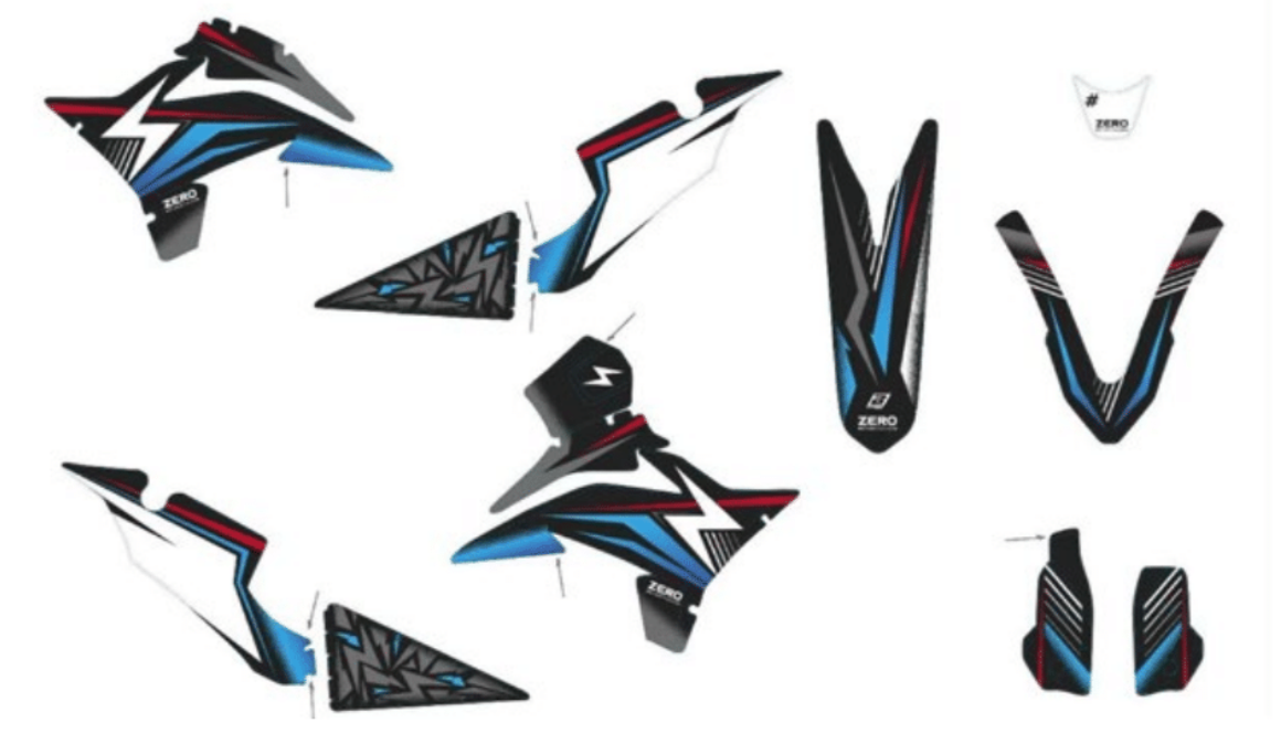 Zero FX/FXS - Blackbird Racing Sticker Set - Thunderstruck