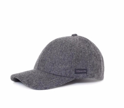 Filipacchi Wool Baseball Cap - Dark Gray